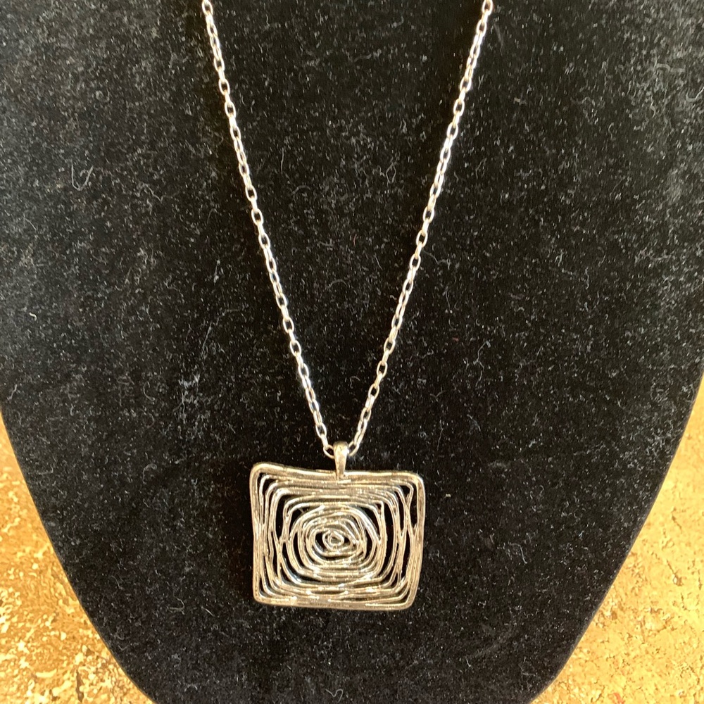 Silver Long Necklace